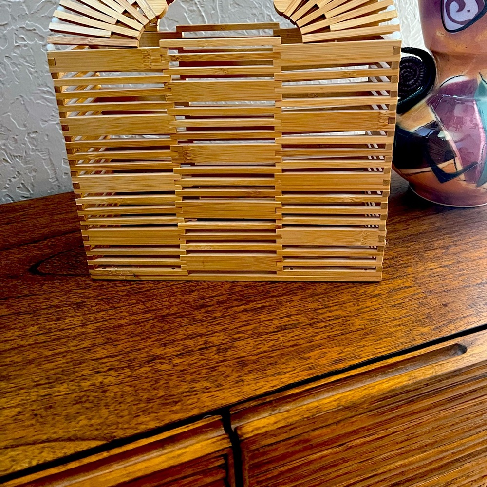 Bamboo Basket Handbag